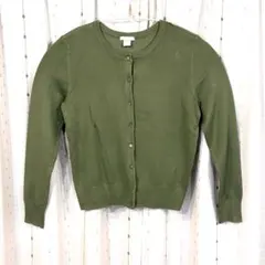 [新品] H&M BASIC カーディガン オリーブ Mサイズのサムネイル