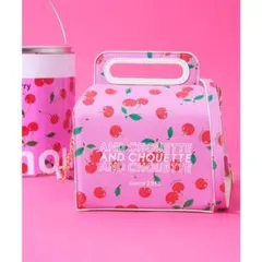 & chouetteアンドシュエットチェリー柄ケーキボックス ピンク(faー8)のサムネイル