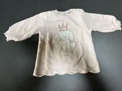 SLAP SLIP ウサギ刺繍ピンクトレーナー