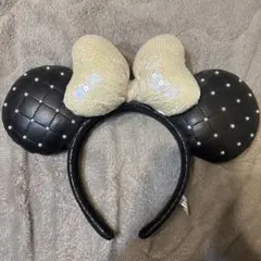 ディズニー カチューシャ ミニー 黒白