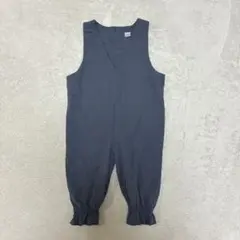 コトリ　90cm オールインワン　サロペット　くすみブルー　ネイビー　バースデイ