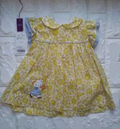 ファミリア　チュニック　リバティ　黄色　80