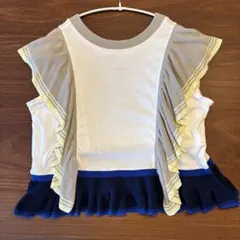 TRICOTÉ フリルノースリーブトップス