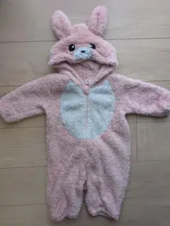 ウサギの着ぐるみ ピンク 80cm