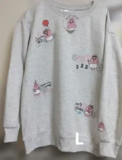 グレーLサイズスウェットおぱんちゅうさぎ