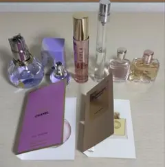 香水セット サンプル付き ランバン フルラ クロエ ランコム ジバンシイ
