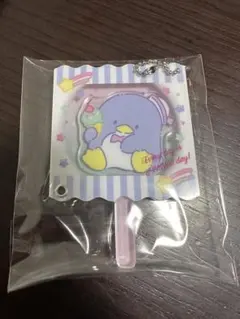 可愛いペンギンのアクリルキーホルダー 約7cm チェーン付き