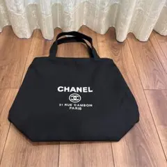 CHANELノベルティトートバッグ　ブラック