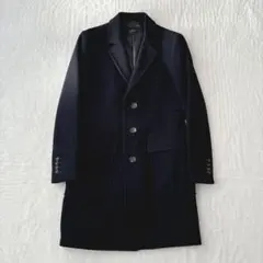 【美品】AKM エイケイエム　チェスターコート　カシミヤ混　紳士服　秋冬のサムネイル