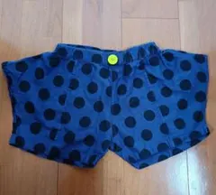 frankygrow ネイビー ドット柄 ハーフパンツ