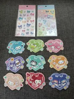 TWICEサンリオコラボ　透明シートシール２点+ダイカットステッカー9枚　セット