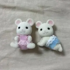 シルバニアファミリー 白ネズミふたごの赤ちゃん