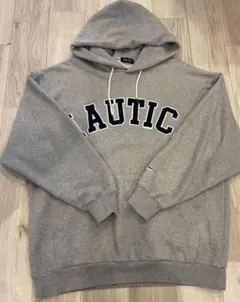 安値★ NAUTICA グレー パーカー フーディー Lサイズ