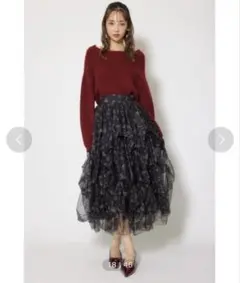 rienda フリルロングスカート rienda チェック柄フリルロングスカート - メルカリ