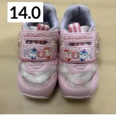 ANDPANMAN ピンク スニーカー 14.0 ドキンちゃん