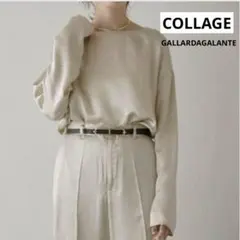 新品タグ付き】GALLARDAGALANTEサテンギャザーブラウス（クリーム 