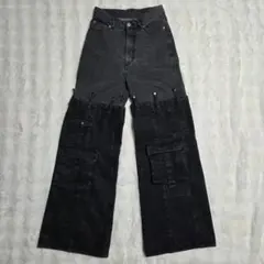 MAISON SPECIAL Cargo Denim Pants ブラックのサムネイル