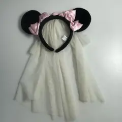 ディズニー ミニーマウス　カチューシャ ウエディング 花嫁　希少