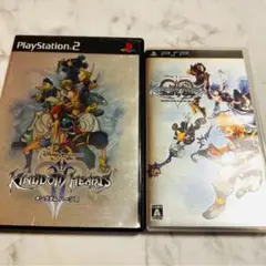 2点セット PSP PS2 ゲームソフト キングダムハーツ バースバイスリープ