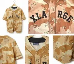 入手困難 XLARGEメッシュベースボールシャツカモフラ 本日のみ！SALE