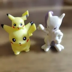ポケモン 指人形 ピカチュウ フィギュア ソフビ ミュウツー ポケモンキッズ