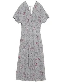 SNIDEL プリントフロントボタンワンピース Sサイズ