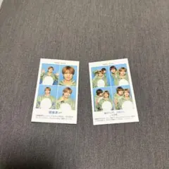 美少年 ACEes那須雄登 週刊TVガイド 四コマ証明写真 切り抜き2枚セット