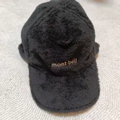 mont-bell 帽子 ブラック　Lサイズ　耳あて　フリース