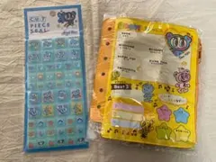 ANGEL BLUE カットピースシール & ガチャガチャプロフィール帳風ポーチ