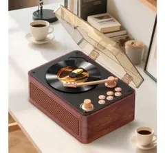 CDプレーヤー レトロ BluetoothHiFIスピーカー内蔵 充電可能