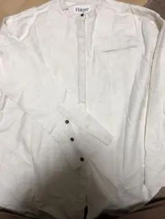 Haque ホワイト 長袖シャツ
