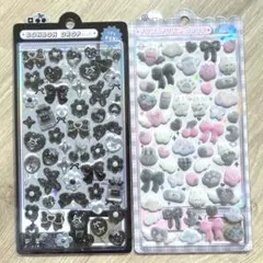 正規品 ボンボンドロップ ぶらっくボンボン ふわふわドロップ しろくろ 2点