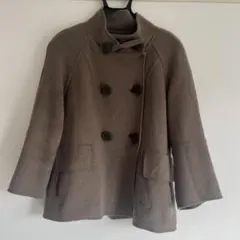 TSUMORI CHISATO 古着ビンテージ　ケープ風ウール素材コート　モカ色