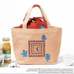 ♪*】様 紀伊国屋 クッキーモンスター トートバッグ & 保冷保温巾着ポーチ