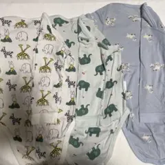 動物柄 ベビー肌着 90cm 3枚セット
