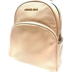 MICHAEL KORS リュック オールレザー ピンクベージュ ゴールド金具