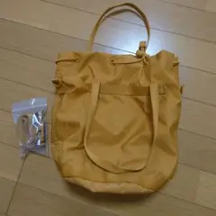 UNIQLO U 巾着 ショルダーバッグ イエロー