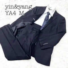 極美品　アオヤマ　yin&yangソリッド スーツ　セットアップ　ブラックのサムネイル
