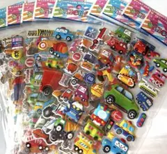 車　ぷくぷくシール　10シート