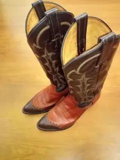 トニーラマ　ウエスタンブーツ　ブラウン　トゥリザード　US 5 C