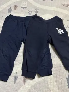 petit mainネイビーボトムス90 2点セット