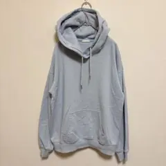GU スウェットプルパーカ 【L】水色 ブルー ゆるだぼ カジュアル トップス