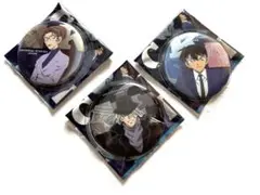 名探偵コナン　工藤新一、妃英理、ジン　缶バッジ 3個セット