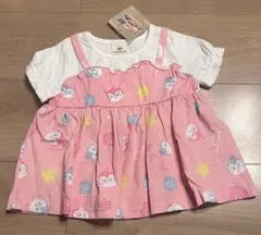 アンパンマン　ドキンちゃん　コキンちゃん　半袖　ピンク　80cm