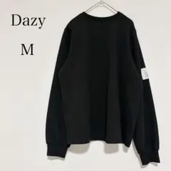 デイジー ワッフル素材 クルーネック スウェット ぽこぽこ ワンポイント 【M】のサムネイル