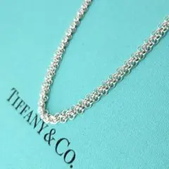 極美品 ティファニー ツイスト スクリュー 46cm ネックレス シルバー