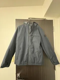 TOMMY HILFIGER フード付きナイロンジャケット グレー