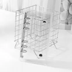 シール帳　A6 透明柄　リフィル10枚付き