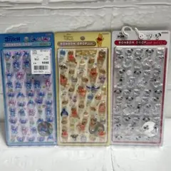 『新品未開封』正規品　ディズニー　ボンボンドロップシール　3種