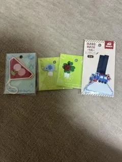 ワッペン　ループ付ワッペン　名札つけワッペン　4個セット